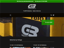 Tablet Screenshot of gb-battery.com